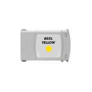 Remanufactured HP 80, C4848A ink cartridge, 350ml high capacity yield, yellow