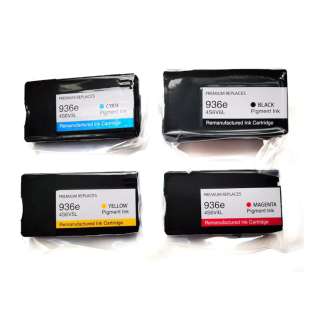 Remanufactured inkjet cartridges Multipack for HP 936e - 4 pack