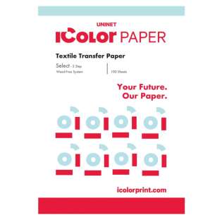 IColor Select 2 Step Transfer and Adhesive Paper Kit for Light and Dark Textiles - Tabloid XL - 11.8 in x 19 in (300 mm x 483 mm) - pack of 100