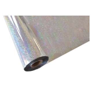 iColor Hot Stamping Foil - Silver Glitter 12.5 in x 20 ft (318mm x 6.1m) Roll - includes 1 roll