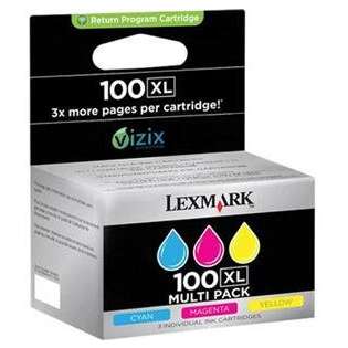 Lexmark 100XL, 14N0684 Genuine Original (OEM) ink cartridges (pack of 3)