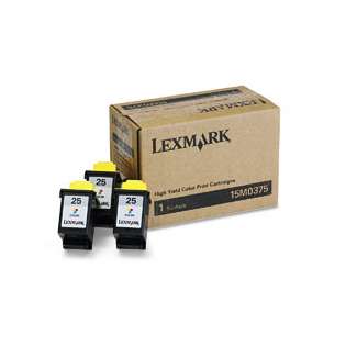Lexmark 25, 15M0375 Genuine Original (OEM) ink cartridges (pack of 3)