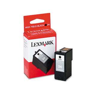 Lexmark 34XL, 18C0034 Genuine Original (OEM) ink cartridge, high capacity yield, black