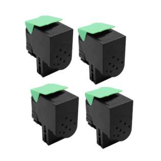 Remanufactured Lexmark 78C1U toner cartridges - ultra high capacity - 4-pack