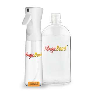MagicBond Cross-Surface Adhesion Enhancer Kit for Foils and Vinyl - includes both the Mister Spray Bottle and 500ml MagicBond Spray Liquid (for 150 T-Shirts)