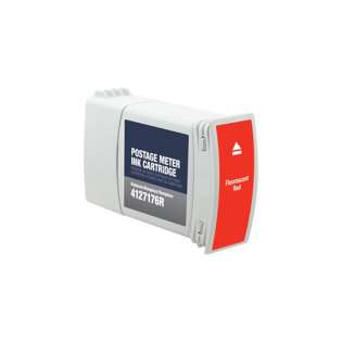 Compatible Neopost 4127175Q postage meter ink cartridge, fluorescent red