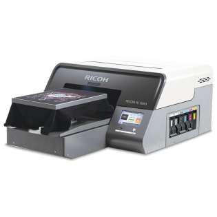 RICOH RI1000 PRINTER BUNDLE DTF READY (Includes Software, Set of 6 Ink Cartridges, Set of 6 Cleaning Cartridges, Maintenance Materials, DTF Heat Station, DTF Sheets, DTF Powder, Training and Onboarding)