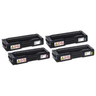 Compatible Ricoh 406475 / 406476 / 406477 / 406478 / Type SPC310HA toner cartridges - (pack of 4)